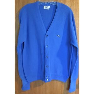 Vintage blue Lacoste cardigan